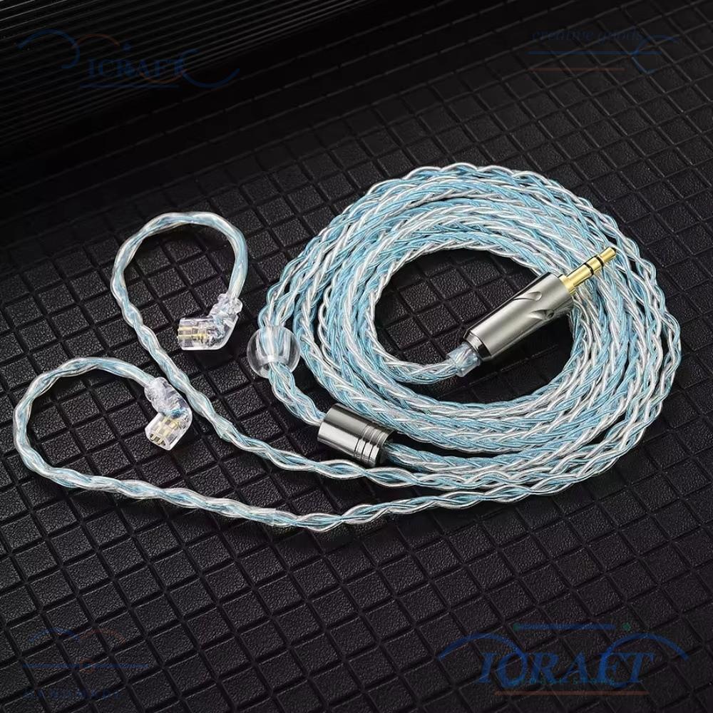 Dây nâng cấp tai nghe CRAFTMX, Cáp tai nghe 8 sợi QKZ T1 0,75MM, Tai nghe có dây 200 lõi 2Pin KZ KZ 