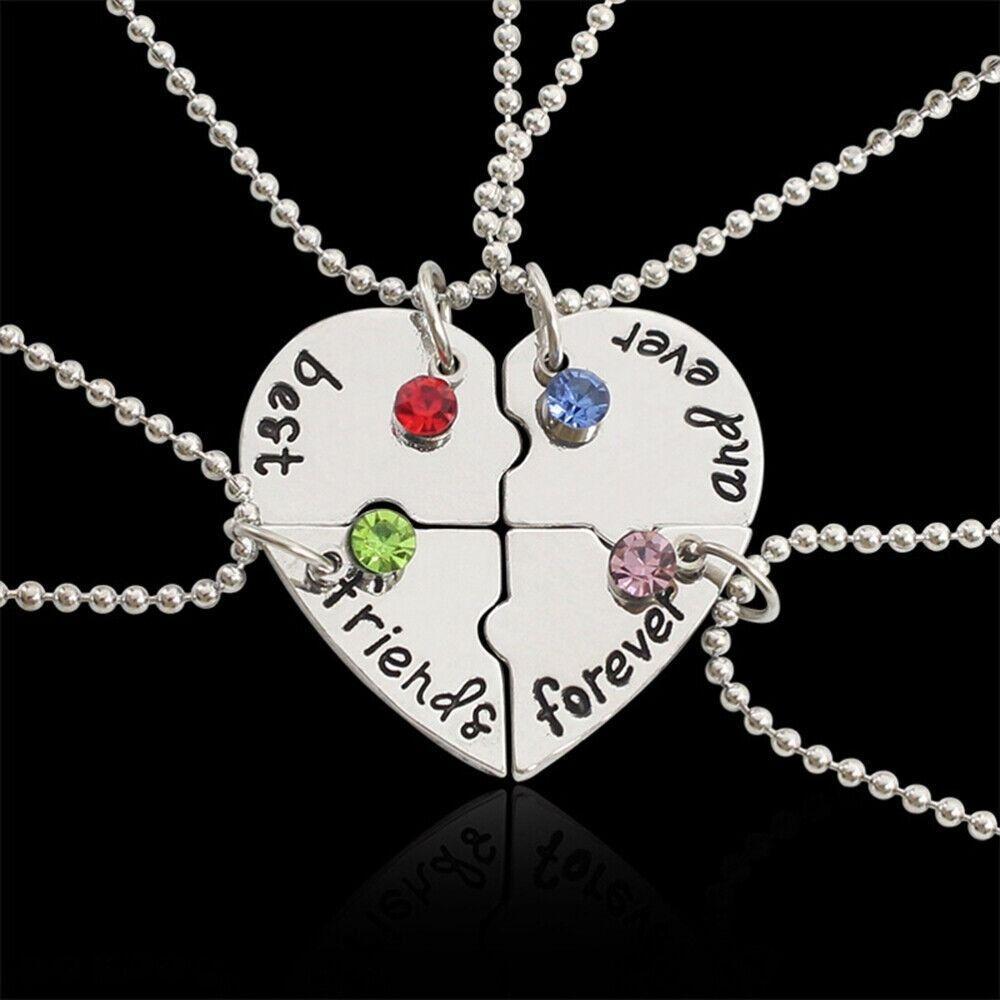 LUCKYUFT 4 Bff Friend Vòng cổ tình yêu Người bạn thân nhất Vòng cổ nữ
