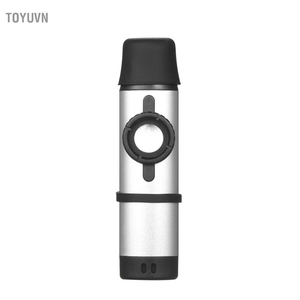Toyuvn Hợp kim nhôm Kèn Kazoo SIUKE Nhạc cụ hơi gỗ dành cho người mới bắt đầu Kèn kazoo bạc