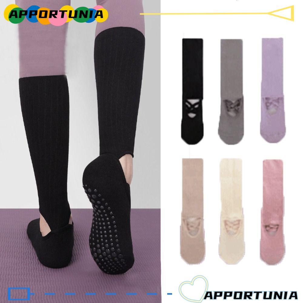 Tất Pilates APPORTUNIA, Tất tập Yoga đường phố Harajuku thấm mồ hôi, Cotton Casual Thoáng khí Strapp