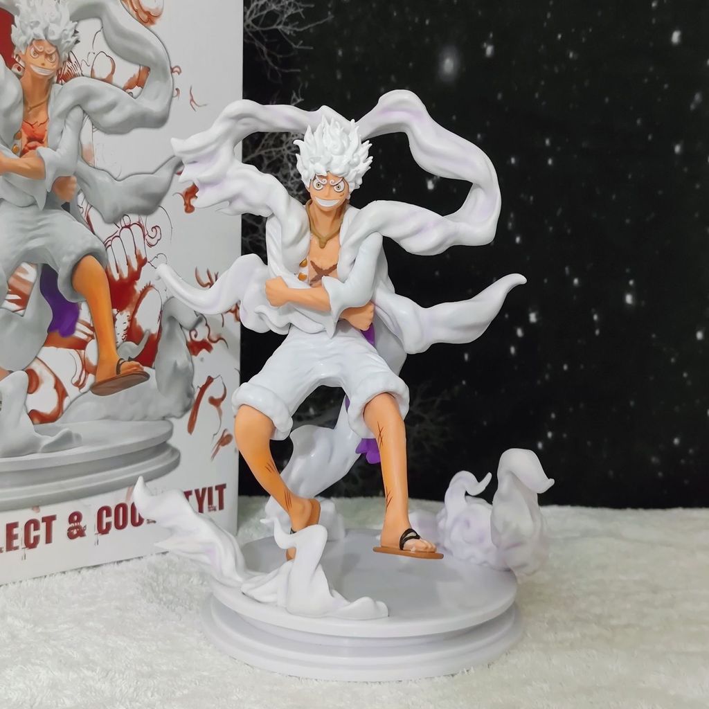 Premium-One Piece Gear 5 Nika Luffy White GK Anime Hình - Sun God Nika Form Sưu Tập Tượng