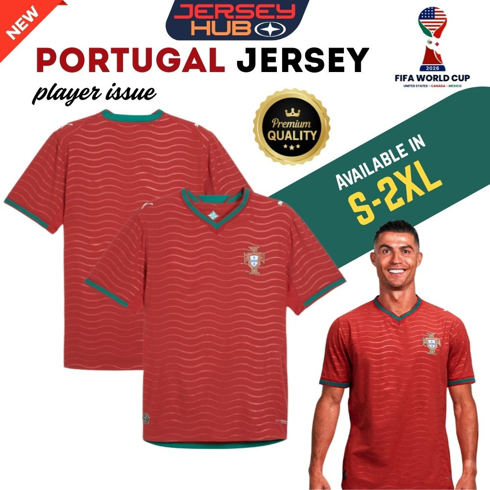 Áo đấu Bồ Đào Nha World Cup 2026 Jersi Bồ Đào Nha Sân nhà Ronaldo Portugis Cầu thủ phát hành Siuuu [