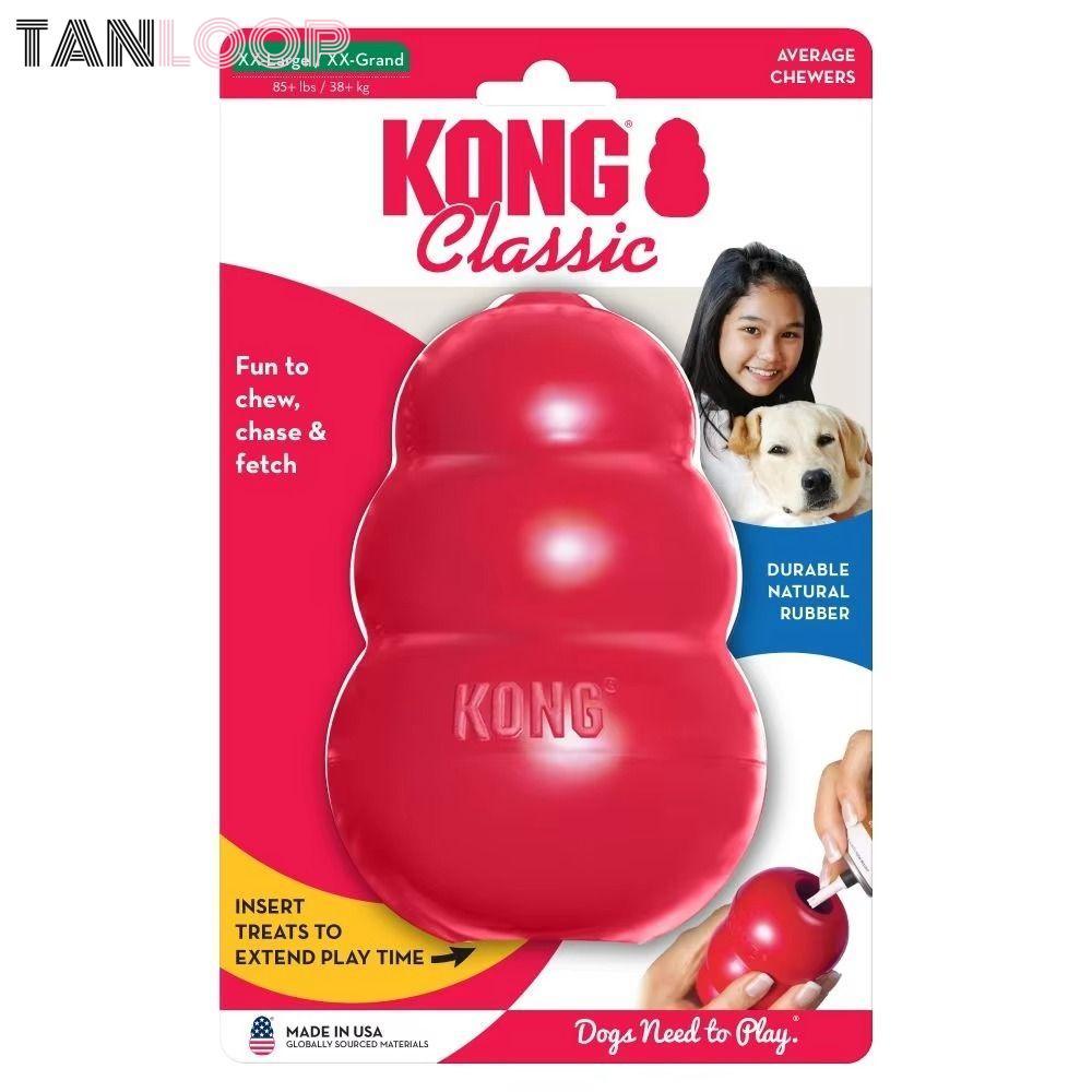 Đồ chơi cho chó TANLOOP Kong, Khả năng điều trị cổ điển Đồ chơi dành cho chó con Kong, Đồ chơi xếp n