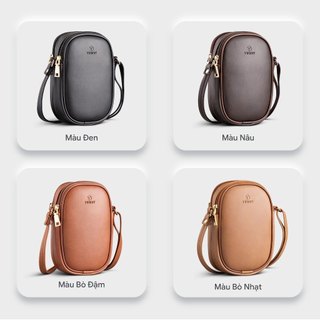Túi Yuumy (Thời trang nữ đựng điện thoại size 12 - Túi đeo chéo da Seasand YN119) Bagsmart