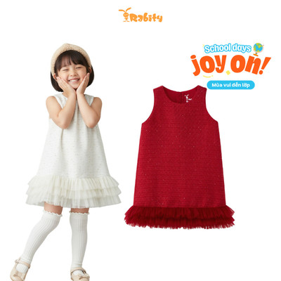   Đầm váy dạ sát nách bé gái Rabity 952.071