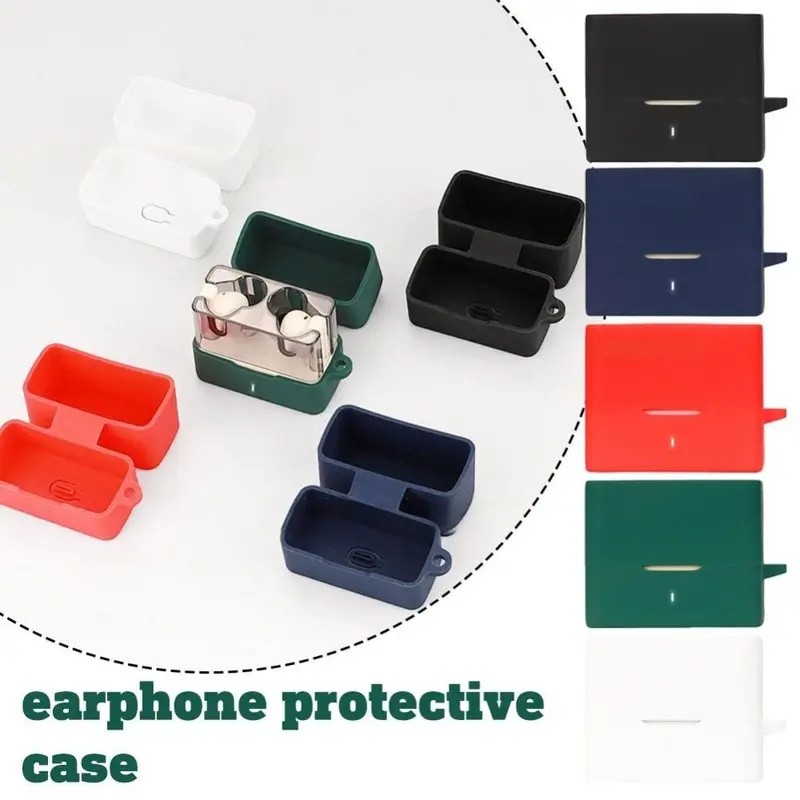 Ốp silicon mềm chống sốc mờ cho MOONDROP Golden Ages 2, bảo vệ tai nghe không dây Bluetooth, kèm móc