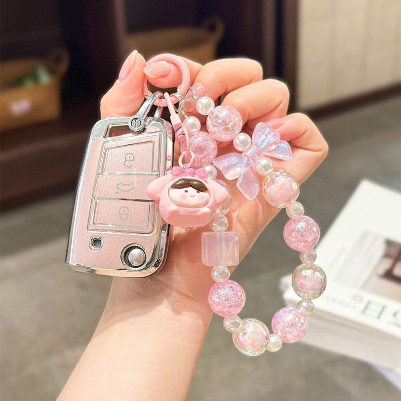 Dành Cho Xe Volkswagen TPU Xe Lật Chìa Khóa Dành Cho Xe Volkswagen VW Passat Polo Tiguan Golf Beetle Caddy T5 Lên Eos Skoda Octavia Ghế Leon Altea Xe