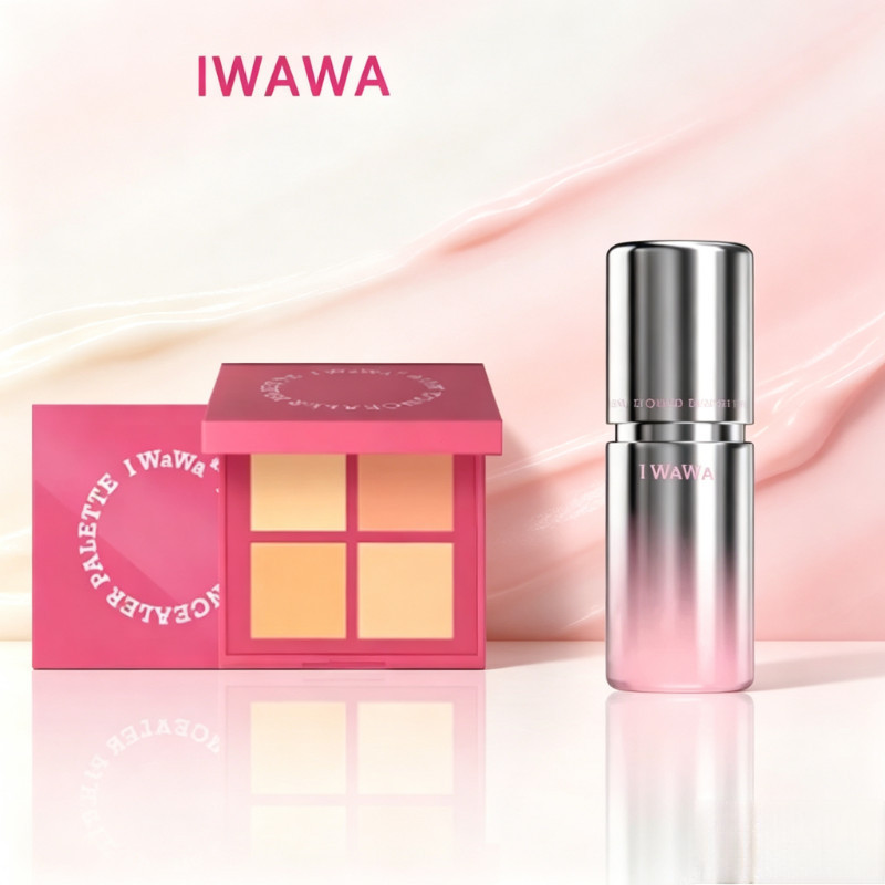 Kem che khuyết điểm dạng lỏng Iwawa Làm mới kết cấu rõ ràng Chống nhòe Nourishes Da khô Tinh tế Tran