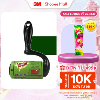 Cây lăn bụi 56 lớp hình chữ T 3M™ Scotch-Brite™, xé dễ dàng, không để lại keo, 1 cây, 10cmx4.6m, Giúp lấy sạch bụi bẩn