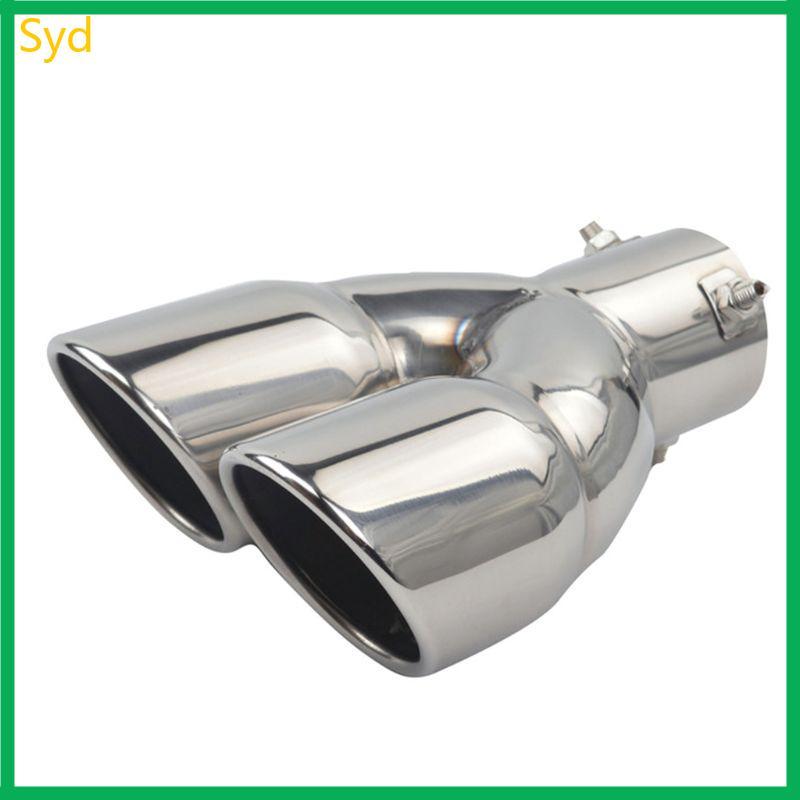 Muffler exhaust Dual Exhaust Tip Tailpipe 2.5 Inch Inlet 3" outlet 8.1" Length P