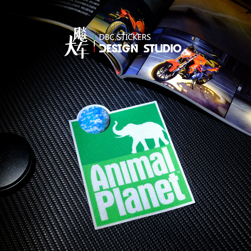 Discovery Discovery Channel Animal Planet Audiovisual Tour SUV Off-Road Xe Sticker Phản Quang De