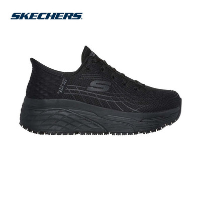 Giày Thể Thao Nữ Skechers Work Max Cushioning Elite SR Eltra Bảo Hộ Lao Động - 108172-BLK Air-Cooled Memory Foam