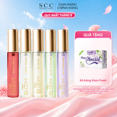 Combo 5 Chai Nước Hoa Nữ CINDY BLOOM 10ml/chai: Sexy + Aura + So Slay + Safe & Sound + Dreamer