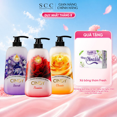 Sữa Tắm Nước Hoa CINDY Dưỡng Da Mềm Mại 650g