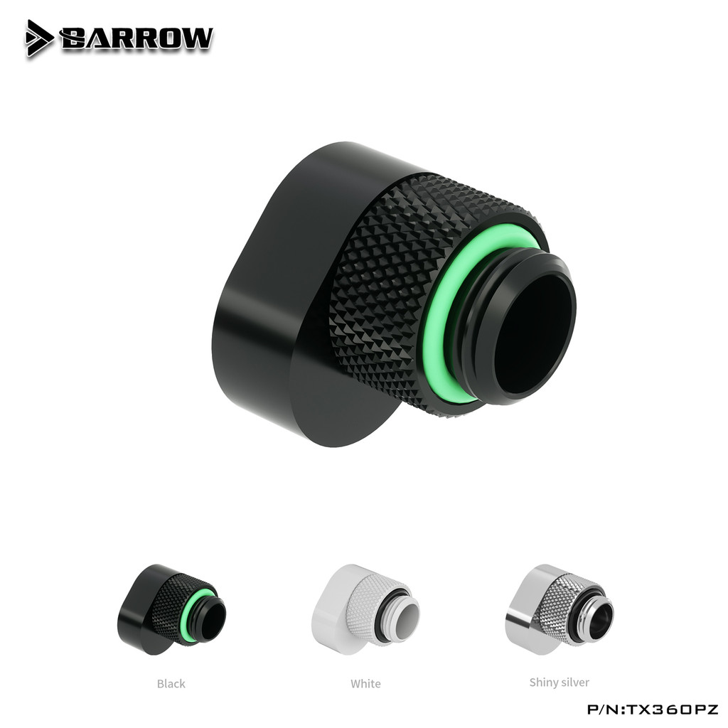 Barrow G1 / 4 360 Xoay 6mm Offset Adapter Máy Tính Chia Nước Phụ Kiện Làm Mát TX360PZ