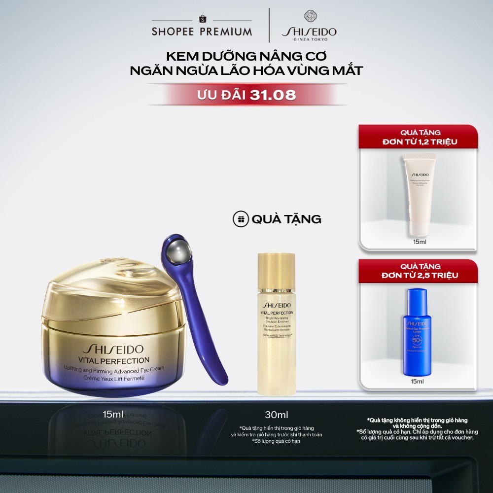 [KOL Livestream] Kem dưỡng mắt nâng cơ săn chắc Shiseido Vital Perfection Uplifting and Firming Adva