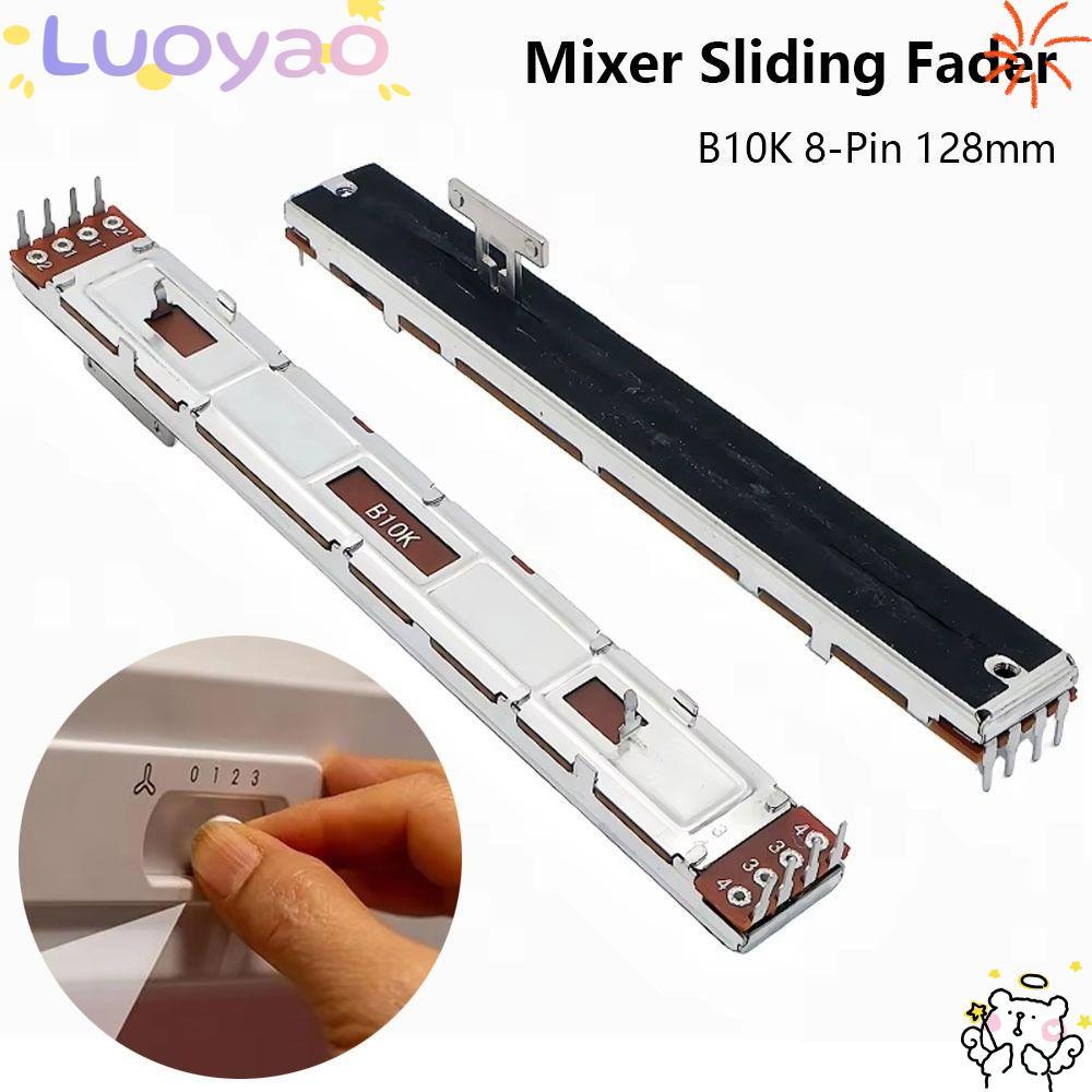 LUOYAO1 1 Cái Máy trộn Fader, Máy trượt trượt thẳng tay chữ T 8 chân, Thanh trượt Fader tuyến tính b