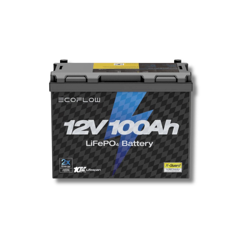 Pin EcoFlow Lithium 12V 100Ah Deep Cycle LiFePO4 Battery | Hàng Chính Hãng Bảo Hành 5 Năm
