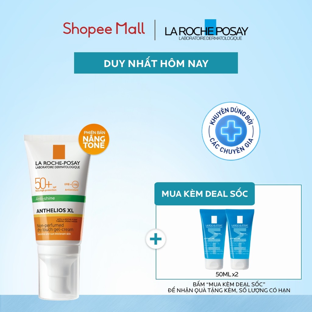 [PHIÊN BẢN NÂNG TONE] Kem chống nắng nâng tone cho da dầu La Roche-Posay Anthelios XL SPF50+ PA++++ 50ml