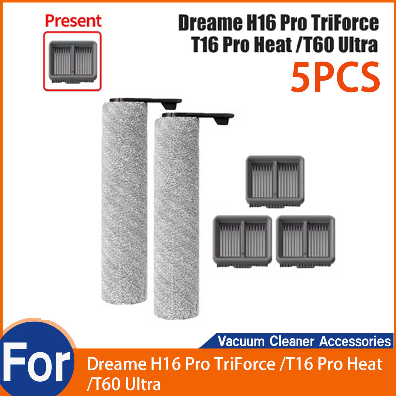 Dành cho Dreame H16 Pro TriForce / T16 Pro Heat / T60 Ultra Brush Roller Hepa Filter Phụ tùng (Bộ ph