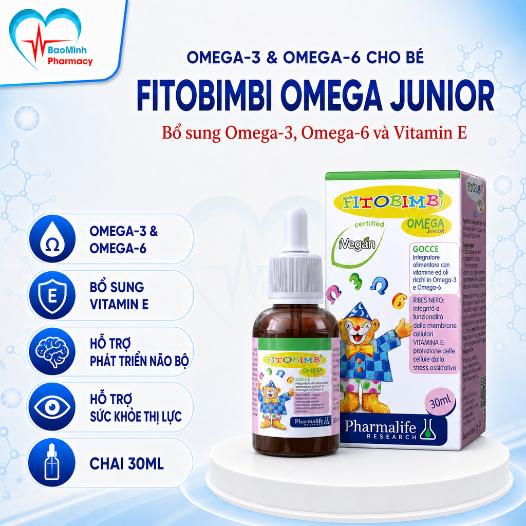 Siro bổ sung Omega cho bé Fitobimbi Omega Junior 30ml