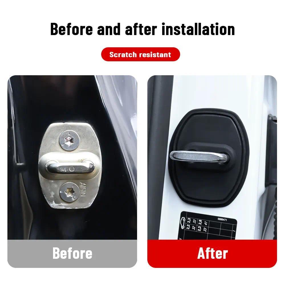 Cửa Ô Tô Tắt Tiếng Giảm Chấn Đệm Khóa Cửa Khóa Cửa Chống Va Chạm Vỏ Bảo Vệ Cho BAIC BEIJING BJ40 PLU