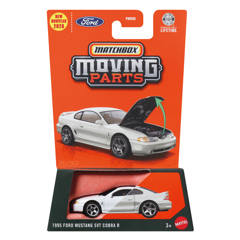 Hộp diêm FWD28 Xe cửa mở FORD FORD MUSTANG MUSTANG SVT Matchbox