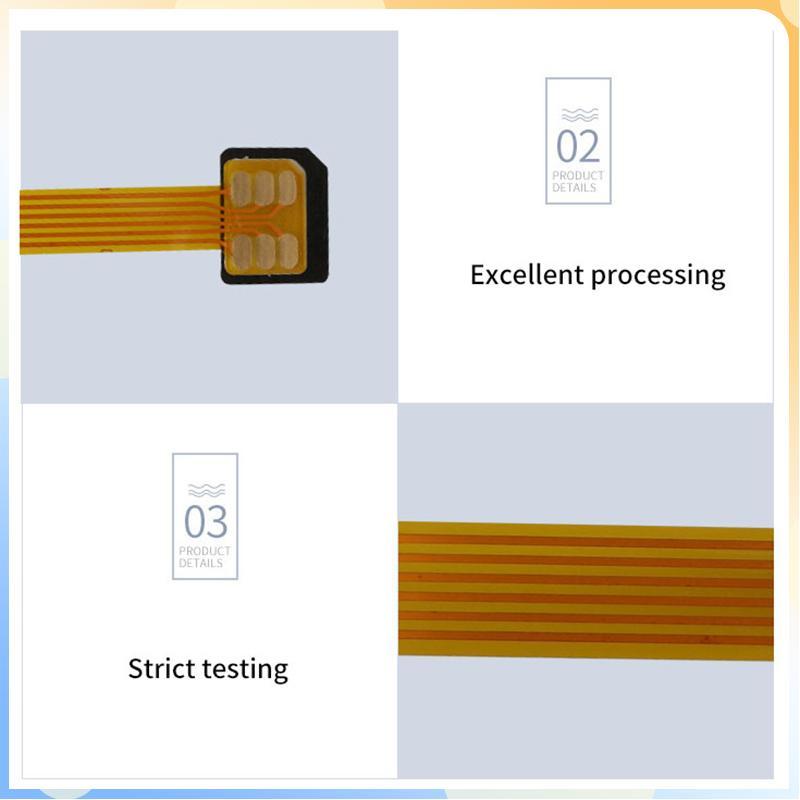 (COD) Bộ chuyển đổi thẻ Sim Nano 4FF Cáp nối dài FPC sang Nano 4FF Micro 3FF Tiêu chuẩn 2FF Sim Usim