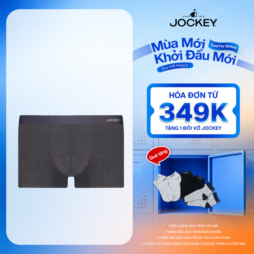 Quần lót viscose nam Jockey không đường may dáng trunk - J4157