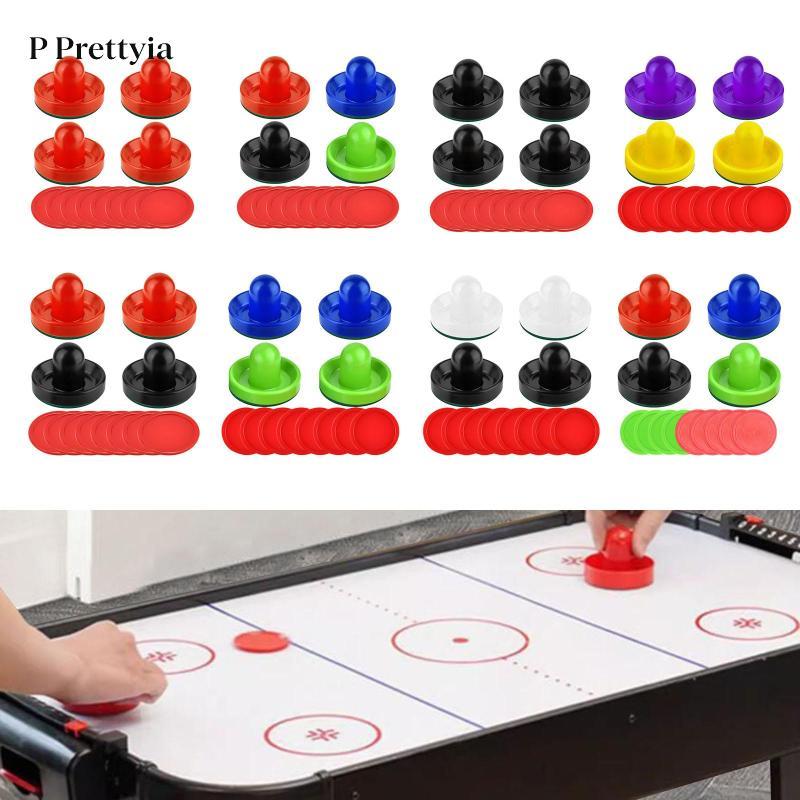 P Prettyia 4 Air Hockey Pushers và 8 Pusher Pucks Air Hockey Pucks Air Hockey Pucks Air Hockey