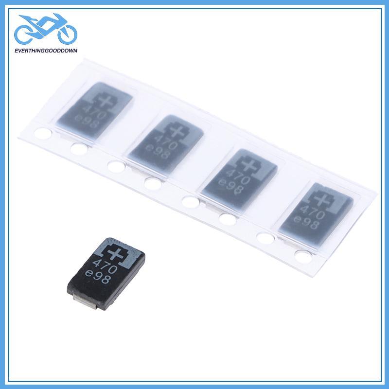 EVER 5 CÁI 2R5TPE470M9 470 2.5V 470UF SMD Tụ điện Tantalum Polymer Tụ điện TH