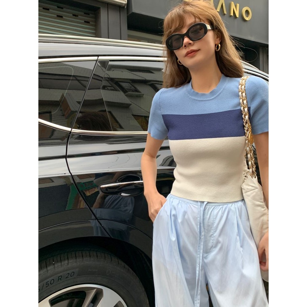 Áo croptop lưới nữ, cổ tròn, thiết kế crochet thủ công, màu sắc đa dạng - Size 1XL