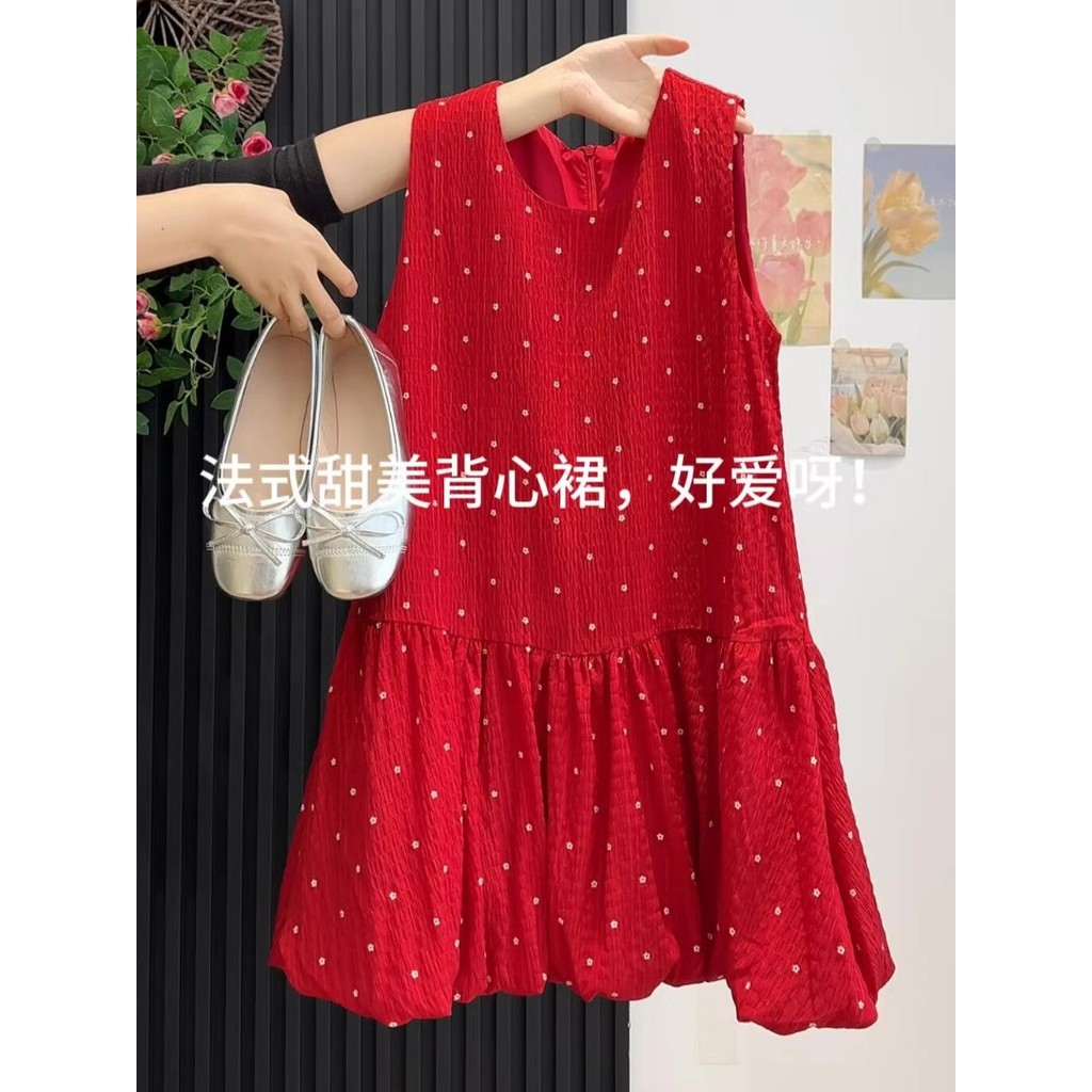 Thâm Quyến Nam Dầu Nhẹ Hàng Cao Cấp Cao Cấp ~ Đầm Vest Đính Kim Sa Lấp Lánh Đỏ Nữ Mùa Hè Đẹp Tính Kh