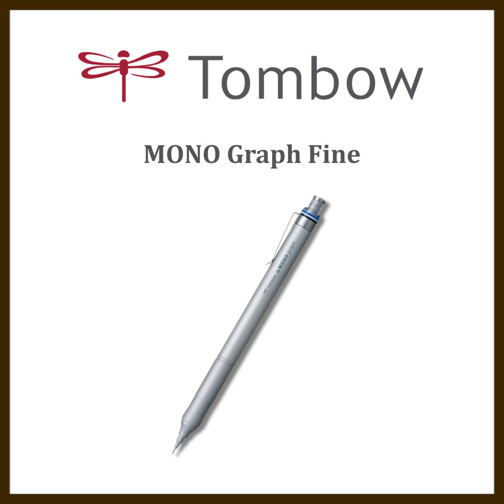Tombow MONO Graph Fine Mechanical Pencil 0.5mm Silver