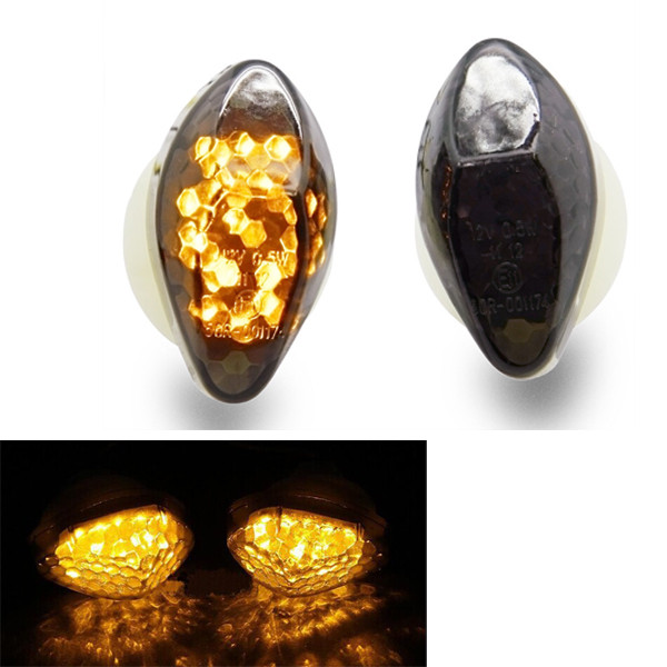 Xe Máy LED Xả Gắn Blinker Khói Biến Tín Hiệu Đèn Cho Xe Honda CBR 600 F4 F4i 1999 2000 2001 2002 200