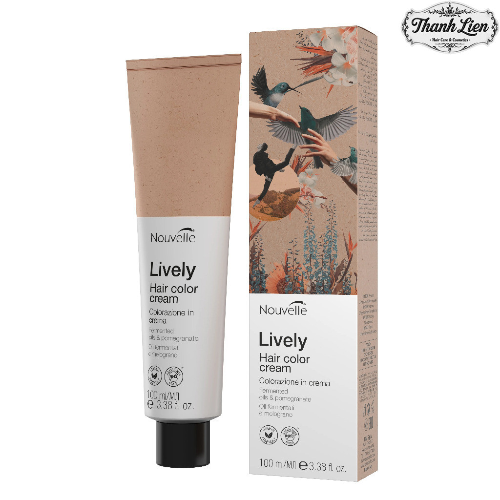 [ LT ] Màu nhuộm thuần chay Nouvelle Lively Hair Color - Ammonia FREE 100ml