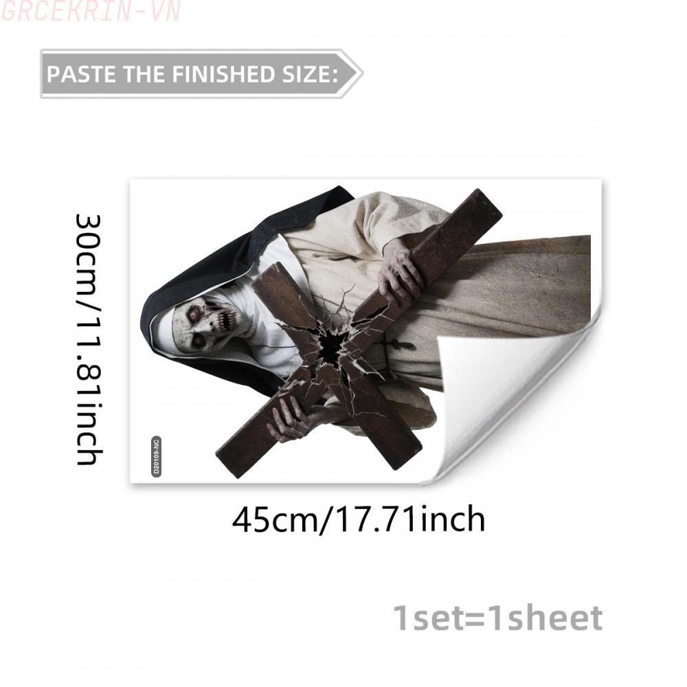 Halloween Dán Tường Eerie Bầu Không Khí Trang Trí Chủ Đề Kinh Dị Morbid Motifs