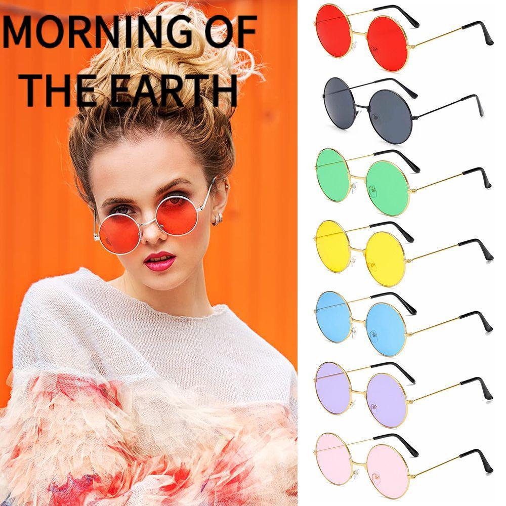MORNING OF THE Round Sunglasses Hippie Disco Kính tròn thời trang