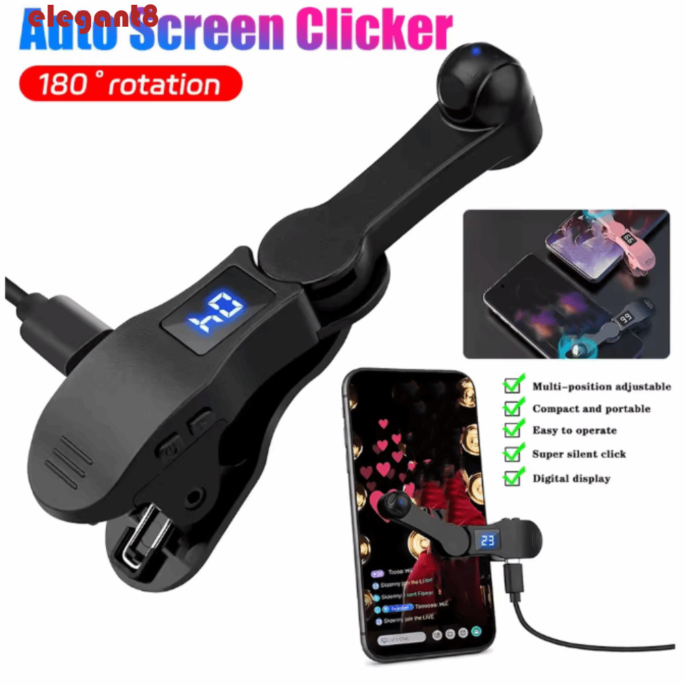 Màn hình ELEGANT Auto Clicker, Màn hình liên tục Touch Auto Clicker Device, Điện thoại có thể điều c
