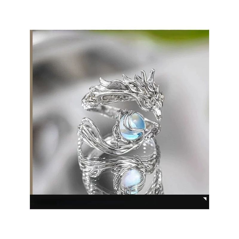 Honkai: Star Rail Dan Heng Imbitor Lunae Ring Galaxy Star Opal Stone Vòng có thể điều chỉnh GJZD