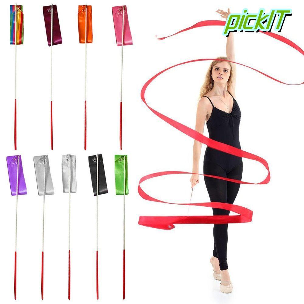 PICKIT Dance Ribbon Phụ kiện Streamer Twirling Rod Đồ chơi trẻ em Nhảy múa