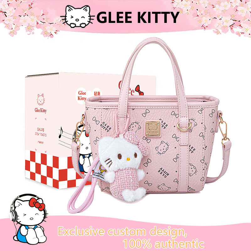 GLEE KITTY Giỏ Rau Di Động Túi Bé Gái Nhẹ Sang Trọng Phù Hợp Với Niche Màu Hồng Dễ Thương Túi Nữ