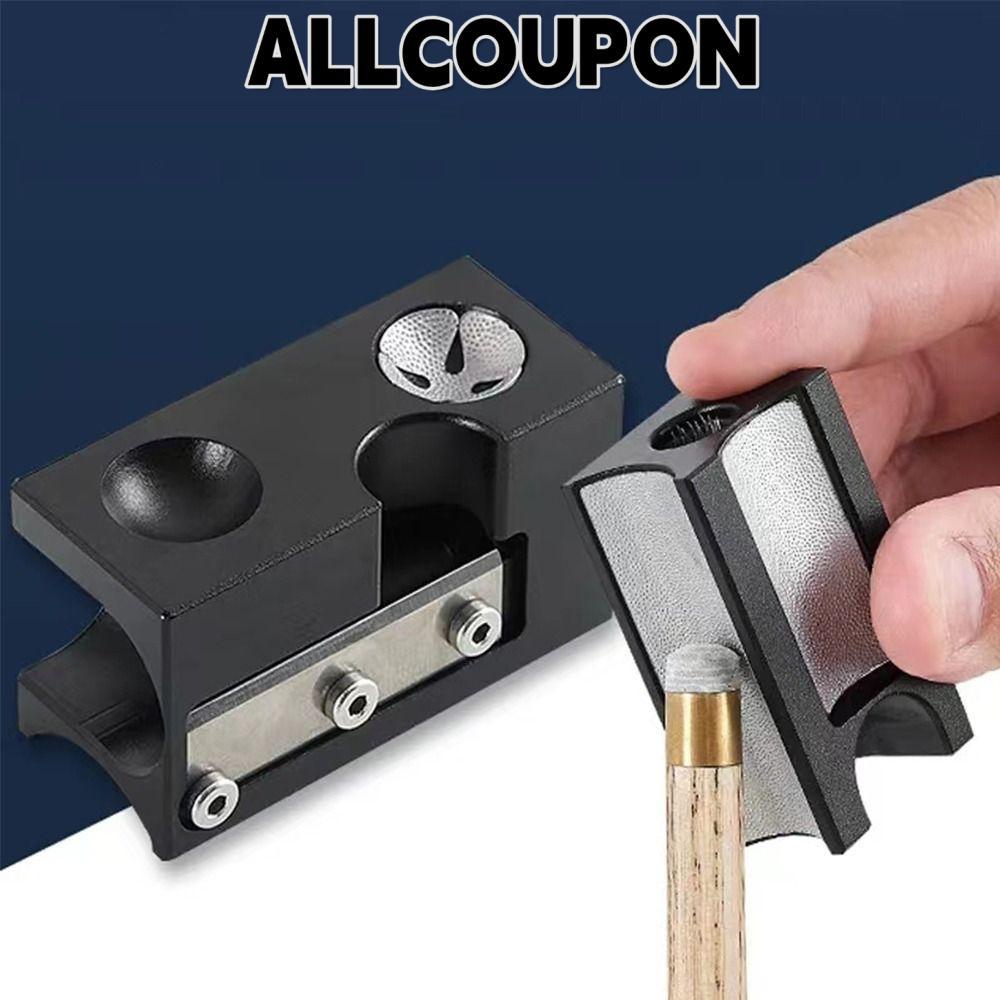ALLCOUPON Pool Cue Tip Corrector, Thiết bị bi-a Sửa chữa nhanh chóng và hiệu quả Cue Tip Shaper, Phụ