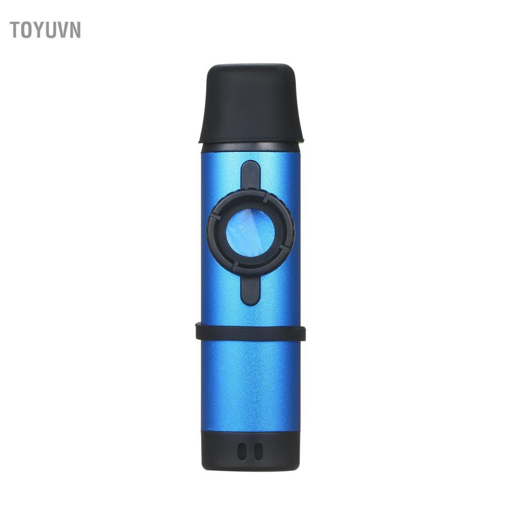 Toyuvn Hợp kim nhôm Kèn Kazoo SIUKE Nhạc cụ hơi gỗ dành cho người mới bắt đầu Kèn kazoo đen