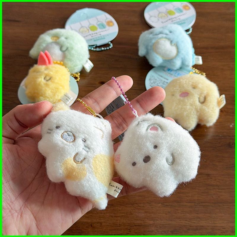 PS1 Sumikko Gurashi Tokage Chim Cánh Cụt Vẽ Treo Linh Vật Mini Plushie Móc Khóa Túi Charm SP1