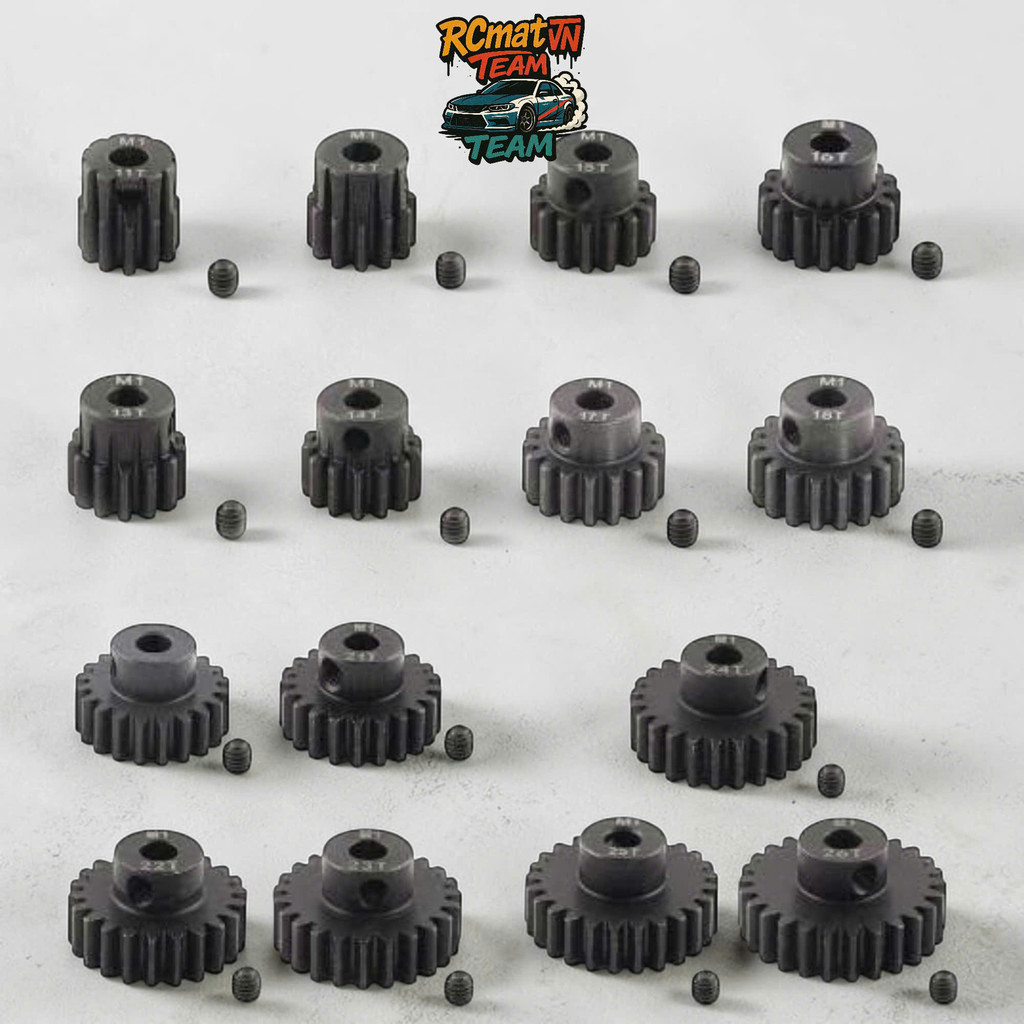 Nhông Thép M1 Nâng Cấp 11T-33T Dành Cho Xe 1/8 dùng cho động cơ cốt 5mm