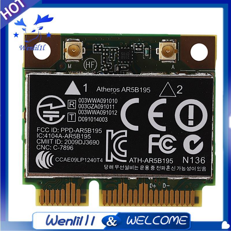 AR9285 AR5B195 150M + BT3.0 Thẻ không dây PCI-E nửa Mini SPS:593127-001 592775-001 cho 430 431 435 4