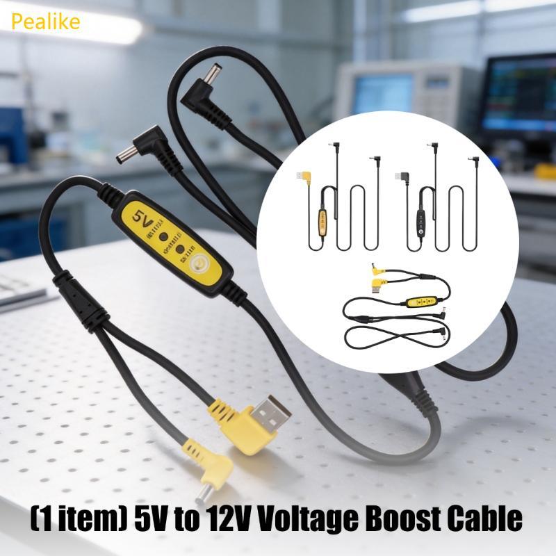 Pealike Cáp USB 5V Boost sang 12V Bộ chuyển đổi điện áp USB Power Boost Line Step Up Boost Sạc sạc n