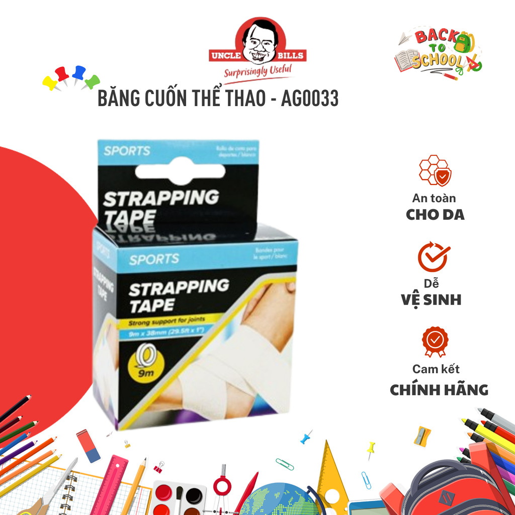 Băng cuốn thể thao UNCLE BILLS 9m x 38 mm - AG0033