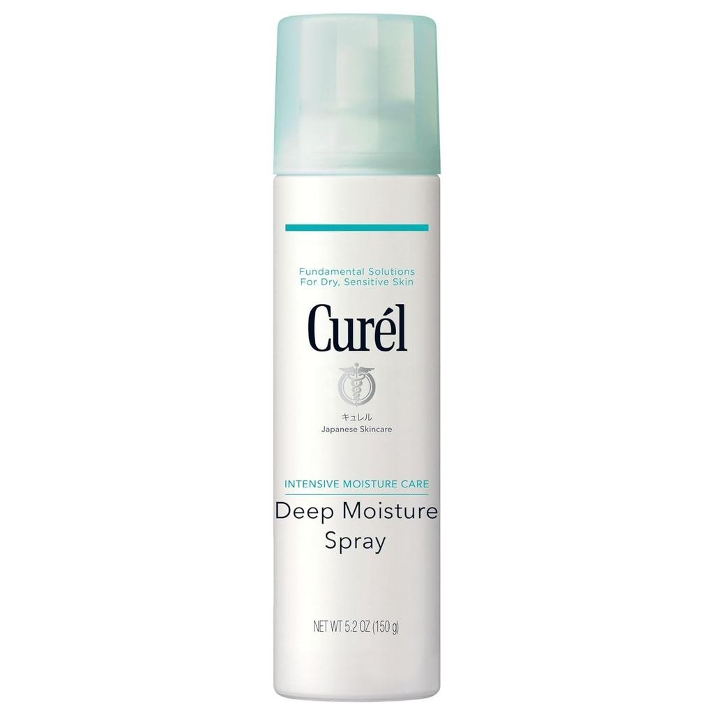 Curel Japan Care Xịt dưỡng ẩm sâu, Kem dưỡng ẩm khô, Xịt dưỡng ẩm mặt với Ceramides, 5.2 Oz